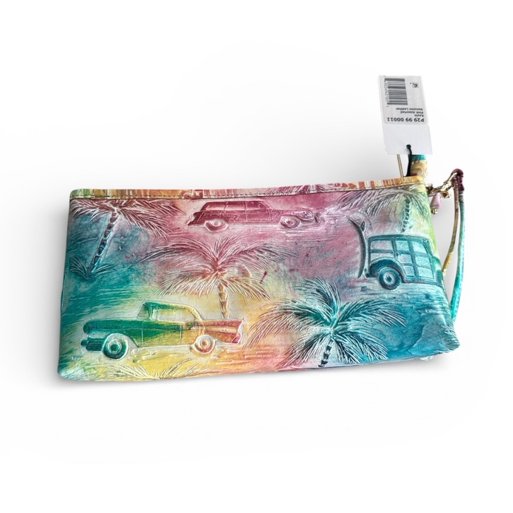 Brand New Brahmin Copa Cabana Kayla Multicolor Wristlet - Picture 4 of 7